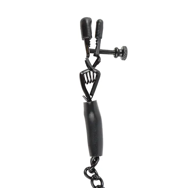 Fetish Fantasy Series Adjustable Nipple Chain Clamps - Bondage Blindfolds & Restraints