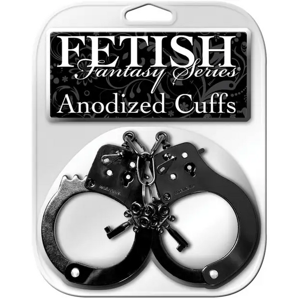Fetish Fantasy Series Anodized Cuffs - Black - Bondage Blindfolds & Restraints