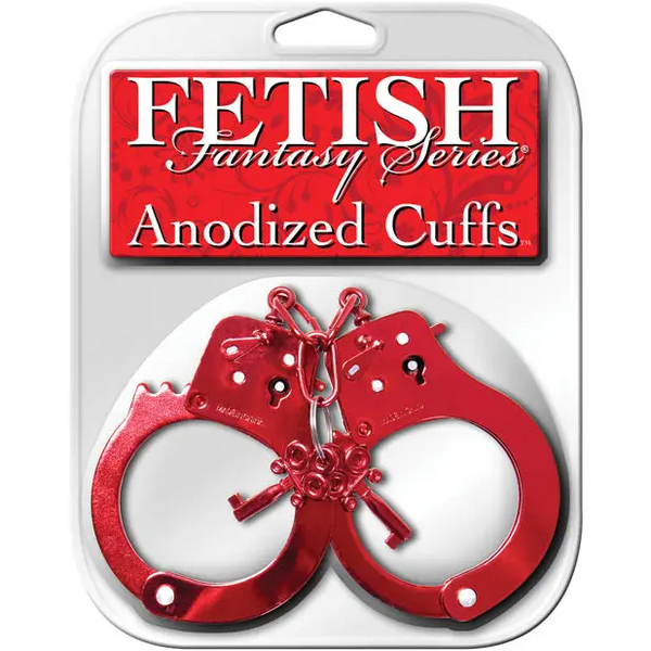 Fetish Fantasy Series Anodized Cuffs - Red - Bondage Blindfolds & Restraints