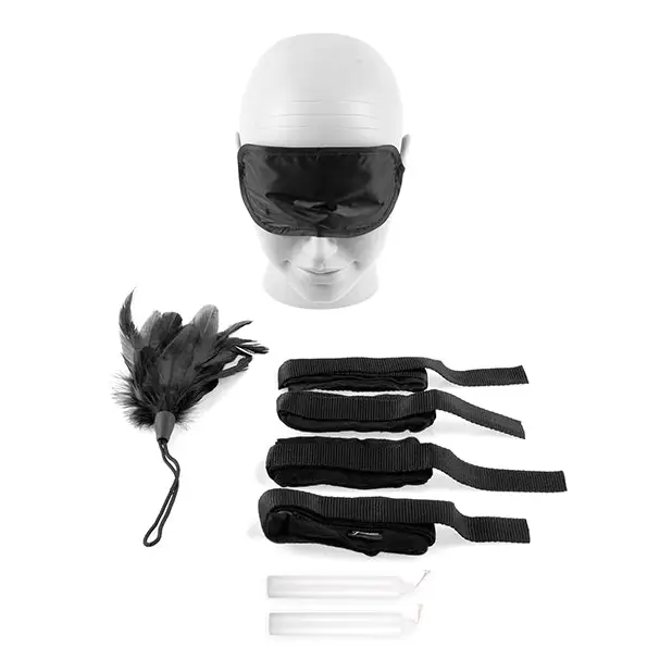 Fetish Fantasy Series Beginner’s Bondage Set - Black - Bondage Blindfolds & Restraints