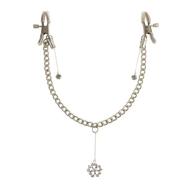 Fetish Fantasy Series Crystal Nipple Clamps - Bondage Blindfolds & Restraints