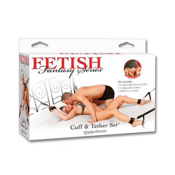 Fetish Fantasy Series Cuff & Tether Set - Bondage Blindfolds & Restraints