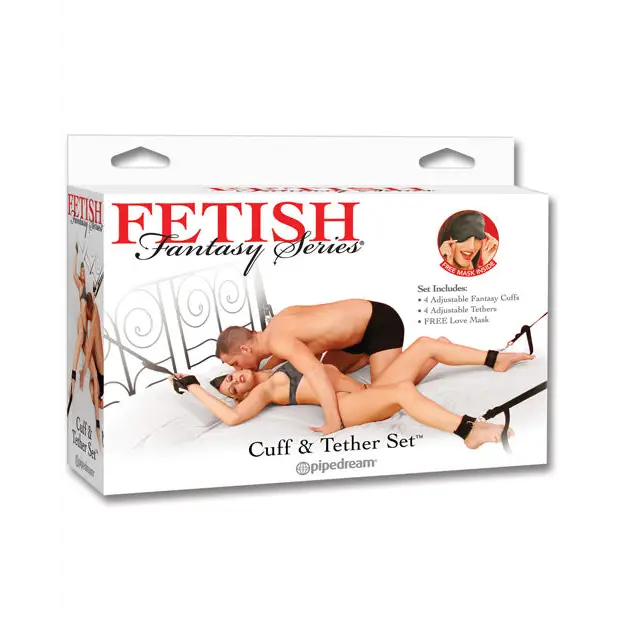 Fetish Fantasy Series Cuff & Tether Set - Bondage Blindfolds & Restraints