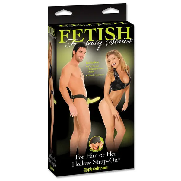 Fetish Fantasy Series For Him or Her Hollow Strap On - Glow In The Dark - Strap Ons