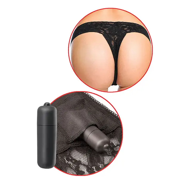 Fetish Fantasy Series Hanky Spank Me Plus Size Vibrating Panties - Black - Stimulators