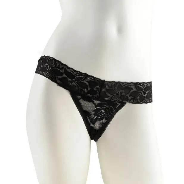 Fetish Fantasy Series Hanky Spank Me Vibrating Panties - Black - Stimulators