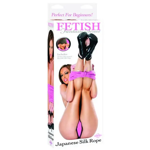 Fetish Fantasy Series Japanese Silk Rope - Pink - Bondage Blindfolds & Restraints