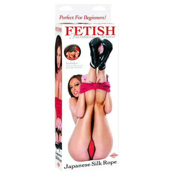 Fetish Fantasy Series Japanese Silk Rope - Red - Bondage Blindfolds & Restraints