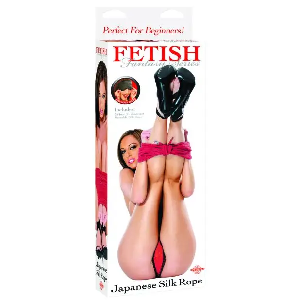 Fetish Fantasy Series Japanese Silk Rope - Red - Bondage Blindfolds & Restraints