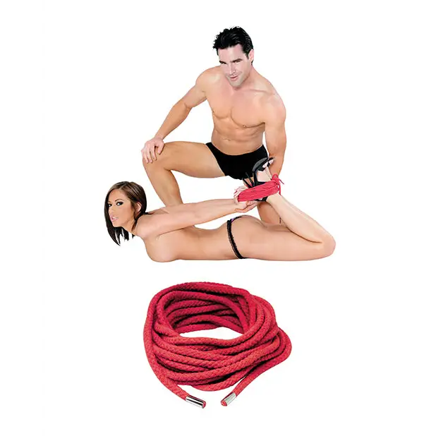 Fetish Fantasy Series Japanese Silk Rope - Red - Bondage Blindfolds & Restraints