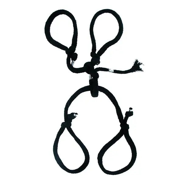 Fetish Fantasy Series Silk Rope Hogtie - Bondage Blindfolds & Restraints