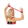 Fetish Fantasy Series Silk Rope Love Cuffs - Red - Bondage Blindfolds & Restraints