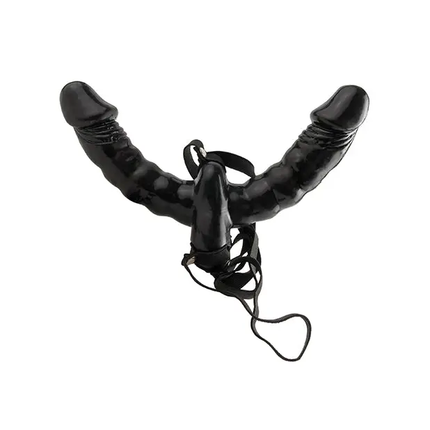Fetish Fantasy Series Vibrating Double Delight Strap - Strap Ons