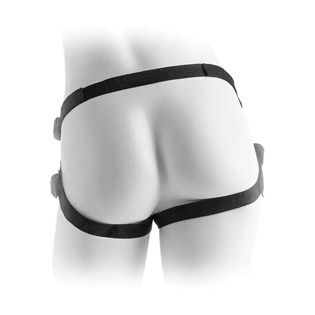 Fetish Fantasy Series Vibrating Plush Harness - Black - Strap Ons