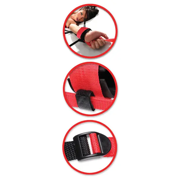 Fetish Fantasy Web - Bed Restraint System - Bondage Blindfolds & Restraints