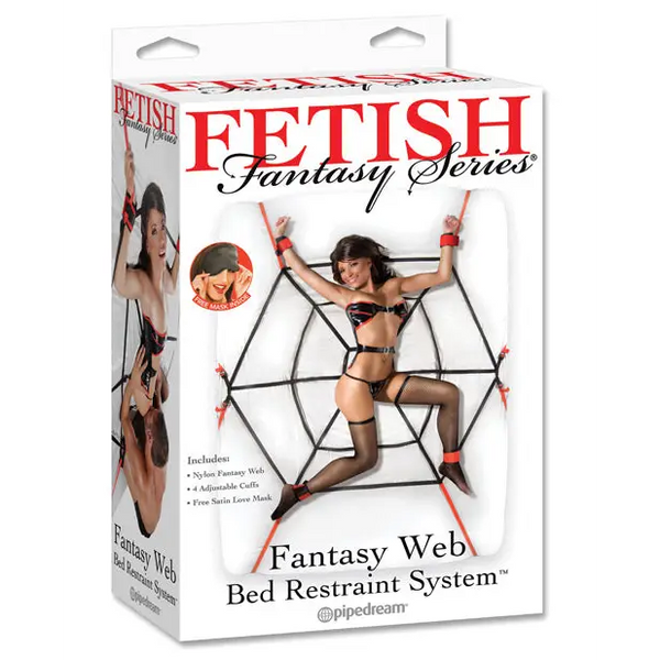 Fetish Fantasy Web - Bed Restraint System - Bondage Blindfolds & Restraints