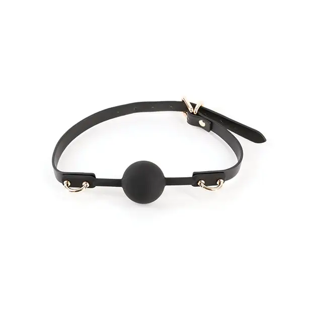 Fetish & Fashion Carol Ball Gag - Black - Bondage Blindfolds & Restraints