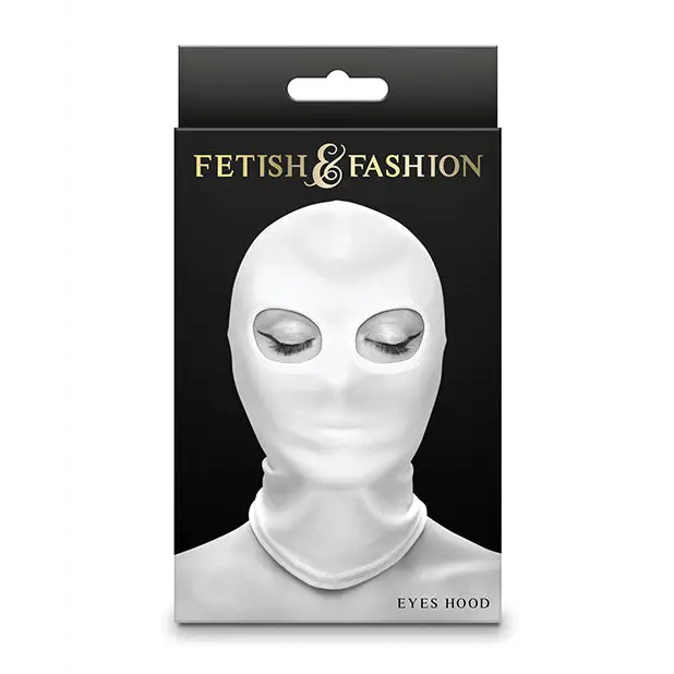 Fetish & Fashion Eyes Hood - White - Bondage Blindfolds & Restraints