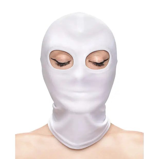 Fetish & Fashion Eyes Hood - White - Bondage Blindfolds & Restraints