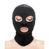 Fetish & Fashion Eyes & Mouth Hood - Black - Bondage Blindfolds & Restraints