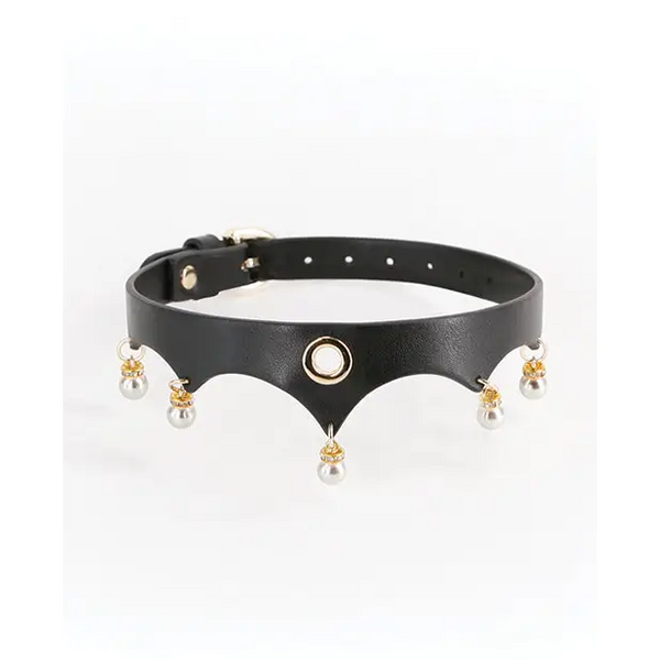Fetish & Fashion Jezebel Collar - Black - Bondage Blindfolds & Restraints