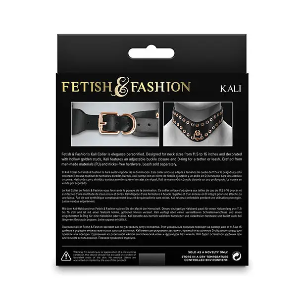 Fetish & Fashion Kali Collar - Black - Bondage Blindfolds & Restraints