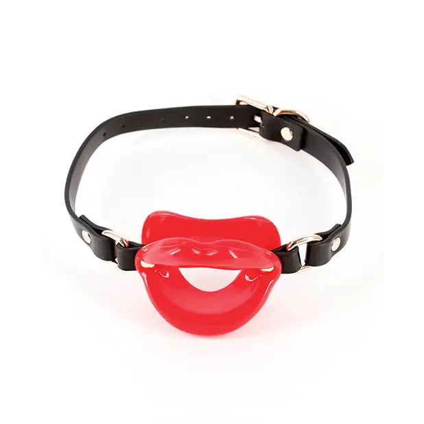 Fetish & Fashion Kourtney Gag - Black/Red - Bondage Blindfolds & Restraints