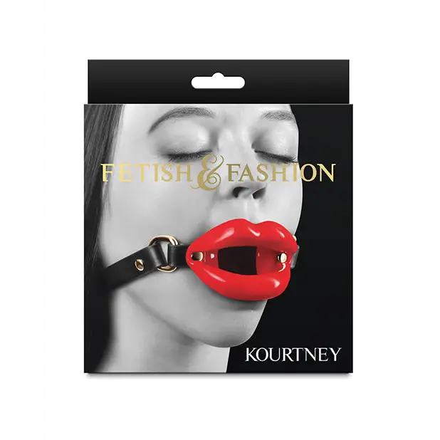 Fetish & Fashion Kourtney Gag - Black/Red - Bondage Blindfolds & Restraints
