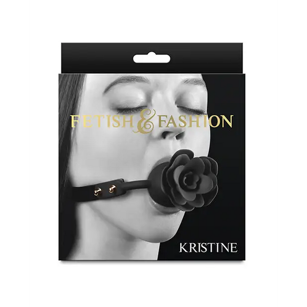 Fetish & Fashion Kristine Ball Gag - Black - Bondage Blindfolds & Restraints