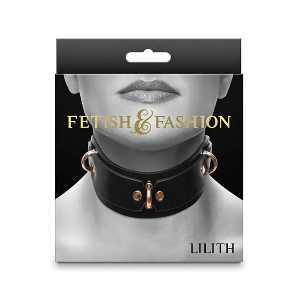 Fetish & Fashion Lilith Collar - Black - Bondage Blindfolds & Restraints