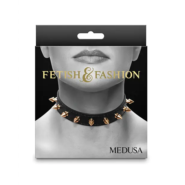 Fetish & Fashion Medusa Collar - Black - Bondage Blindfolds & Restraints