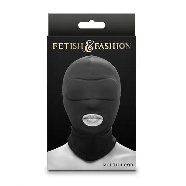 Fetish & Fashion Mouth Hood - Black - Bondage Blindfolds & Restraints
