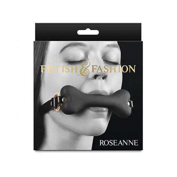 Fetish & Fashion Roseanne Ball Gag - Black - Bondage Blindfolds & Restraints