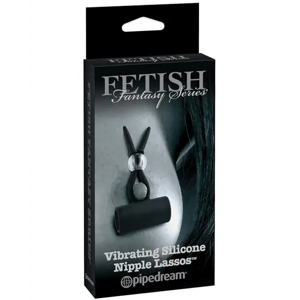Fetish Limited Edition Fantasy Vibrating Silicone Nipple Lassos - Bondage Blindfolds & Restraints