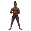 Fetish Poseidon Nylon Spandex Tear Off Cup Thong Short Black L/LX - Lingerie - Packaged