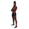 Fetish Poseidon Nylon Spandex Tear Off Cup Thong Short Black S/M - Lingerie - Packaged