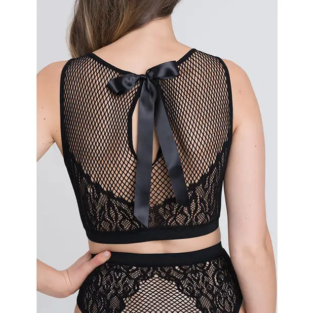 Fifty Shades of Grey Captivate Lacy Bra Set Black O/S - Lingerie - Packaged
