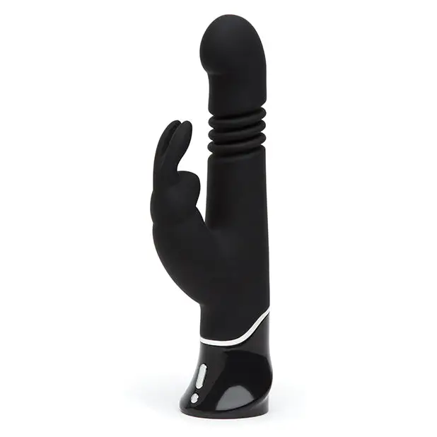 Fifty Shades of Grey Greedy Girl Rechargeable Thrusting G Spot Rabbit Vibrator - Black - Fifty Shades of Grey