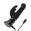 Fifty Shades of Grey Greedy Girl Rechargeable Thrusting G Spot Rabbit Vibrator - Black - Fifty Shades of Grey