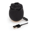 Fifty Shades of Grey Hearts & Flowers Rose Vibrator - Black