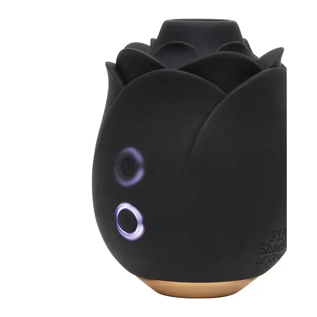 Fifty Shades of Grey Hearts & Flowers Rose Vibrator - Black
