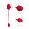 Fiona Clit Licking Rose & Vibrating Egg - Red - Stimulators