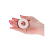 Firefly Glow in the Dark Bubble Cock Ring - Medium White - Penis Enhancement