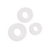 Firefly Glow in the Dark Bubble Cock Rings - White Pack of 3 - Penis Enhancement