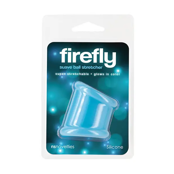 Firefly Glow in the Dark Suave Ball Stretcher - White - Penis Enhancement