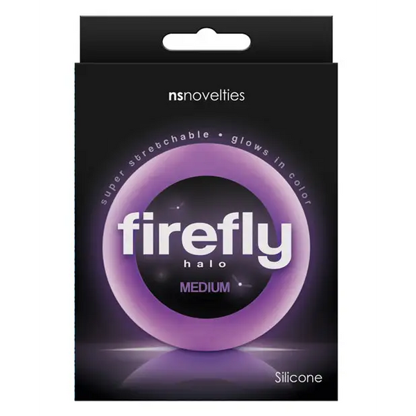 Firefly Halo Medium Cockring - Purple - Penis Enhancement