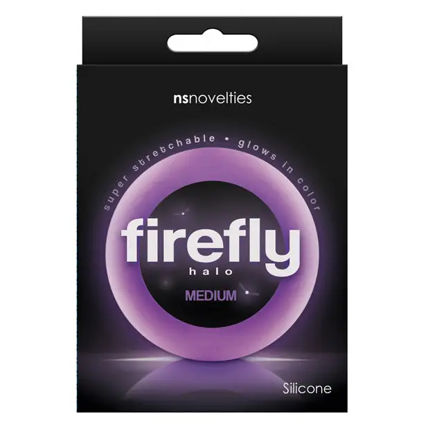 Firefly Halo Medium Cockring - Purple - Penis Enhancement