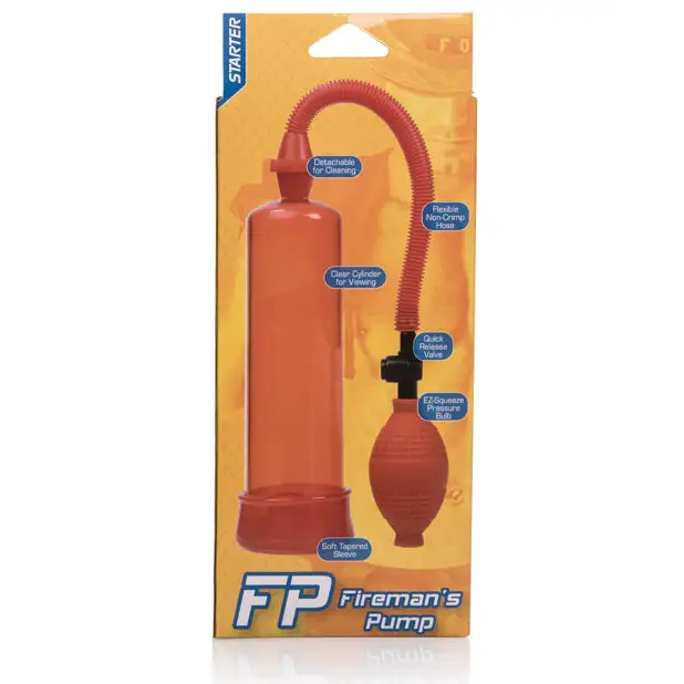 Fireman’s Pump Masturbator - Red - Penis Enhancement