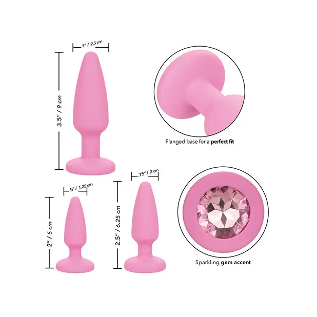 First Time Crystal Booty Kit - Pink - Anal Products