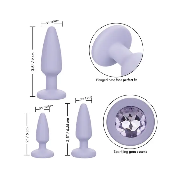 First Time Crystal Booty Kit - Purple - Anal Products